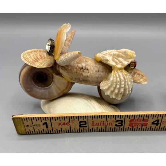Unique Handmade Seashell Motorcycle‎ Figurine - Picture 5 of 5